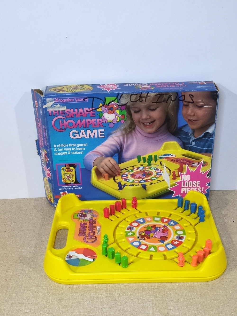Vintage Kids Game 1985 Mattel The Shape Chomper Game No Loose Pieces